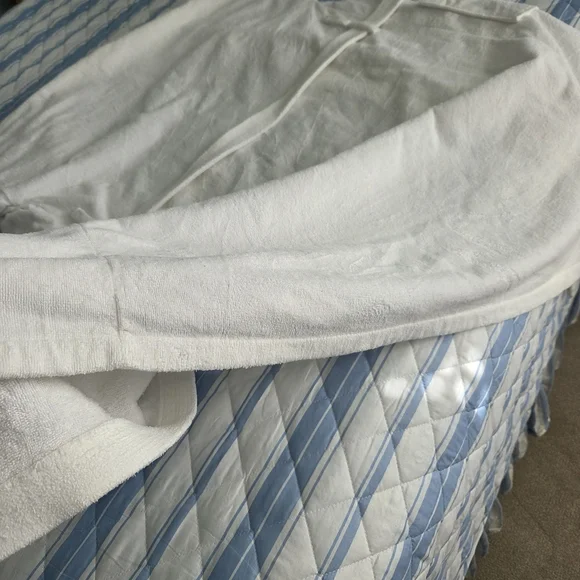 Just For Women White Cotton Terry Spa Robe - 1X/2X - Picture 13 of 13